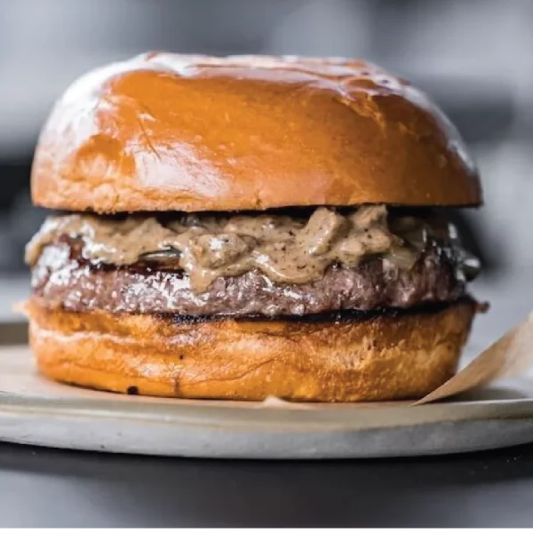Wagyu swiss portobello mushroom